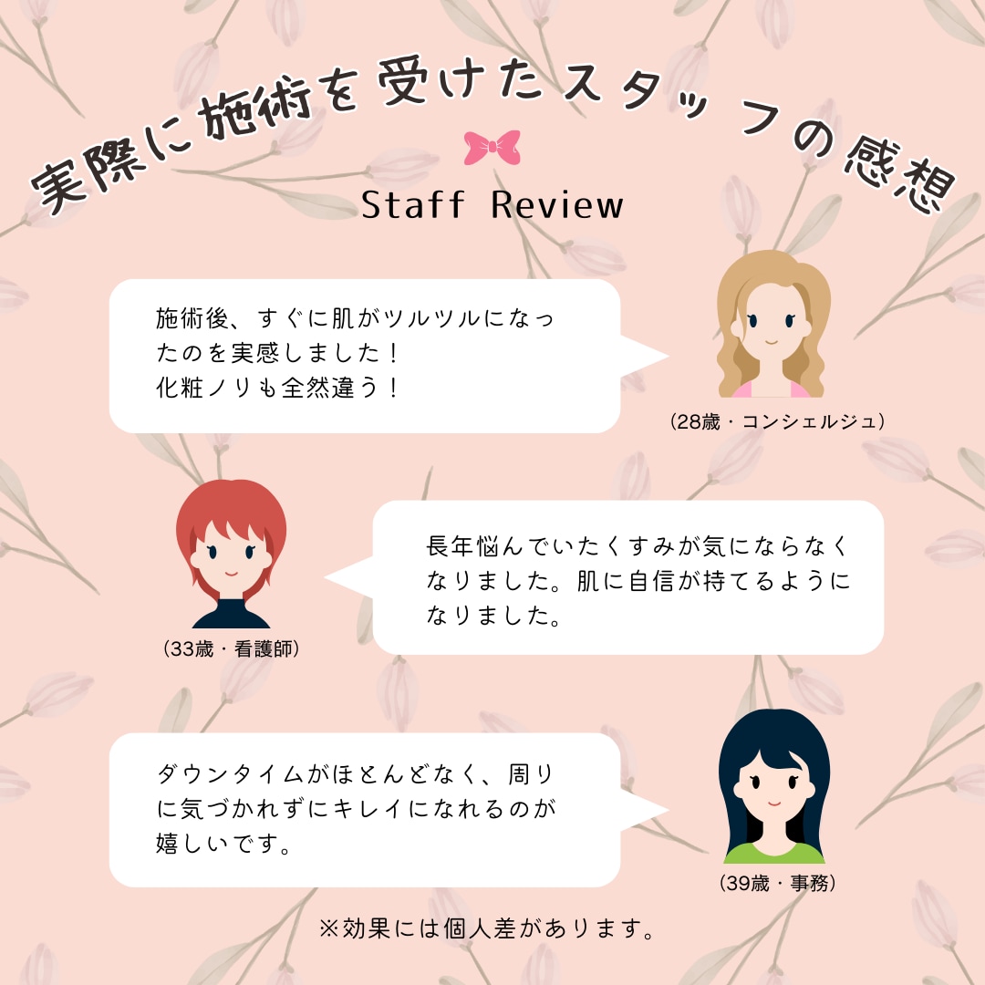 スタッフにも大人気の施術です⭐️